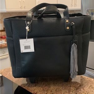 Shiraleah leather bag with rollers